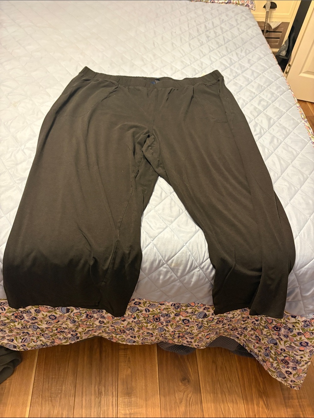 denim & company 3X petite black beach pants
